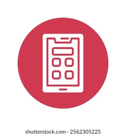 Mobile Phone Vector Gylph Icon. Eps 10 File 