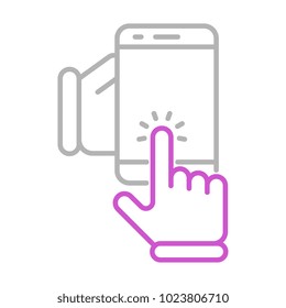 mobile phone vector icon
