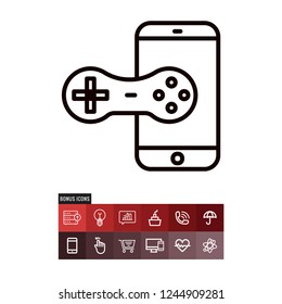 Mobile phone vector icon