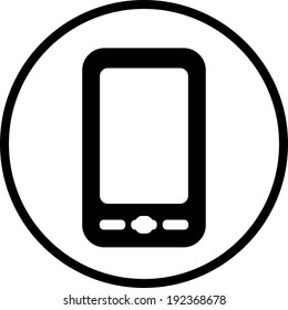 Mobile phone vector icon