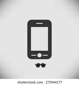 mobile phone vector icon
