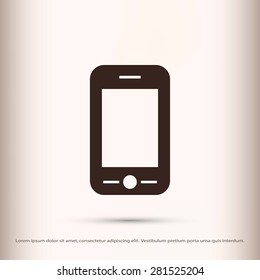 mobile phone vector icon