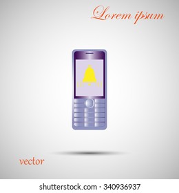 Mobile phone, vector, icon