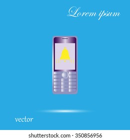 Mobile phone, vector, icon