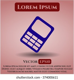 Icono de vector de teléfono móvil