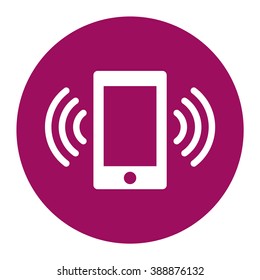 Mobile phone vector icon.