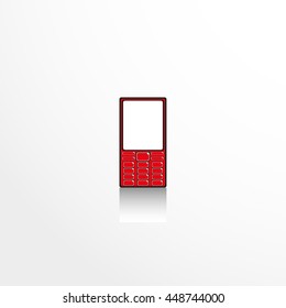 Mobile phone. Vector icon.