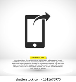 Mobile phone vector icon app; application; black; business; buttons; call