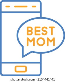 Mobile Phone vector icon. Can be used for printing, mobile and web applications.