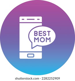 Mobiltelefon, Vektorsymbol. Kann für Druck-, Mobil- und Web-Anwendungen verwendet werden.