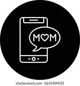 Mobile Phone vector icon. Can be used for printing, mobile and web applications.