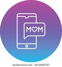 Mobile Phone vector icon. Can be used for printing, mobile and web applications.