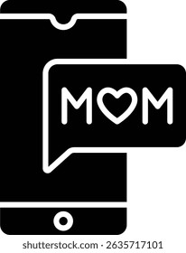 Mobile Phone vector icon. Can be used for printing, mobile and web applications.