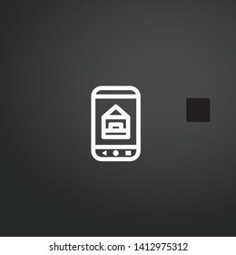 Mobile Phone vector icon. Mobile Phone concept stroke symbol design. Thin graphic elements vector illustration, outline pattern for your web site design, logo, UI. EPS 10.