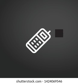 Mobile Phone vector icon. Mobile Phone concept stroke symbol design. Thin graphic elements vector illustration, outline pattern for your web site design, logo, UI. EPS 10.