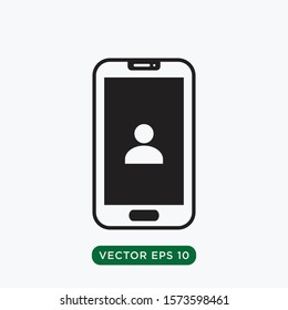 mobile phone vector icon design concept