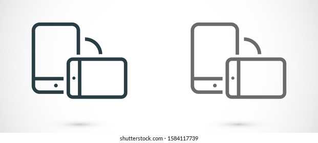 Mobile phone vector icon design template. Vector EPS 10 Telephone  icon design template. vector icon EPS 10 Smartphone icon. Simple vector illustration on white background  