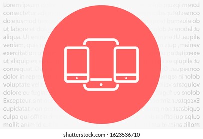 Mobile phone vector icon design template. Vector EPS 10 Telephone  icon design template. vector icon EPS 10 Smartphone icon. Simple vector illustration