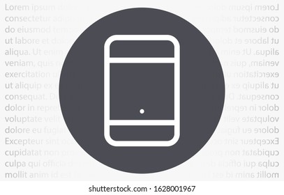 Mobile phone vector icon design template. Vector EPS 10 Telephone icon design template. vector icon EPS 10 Smartphone icon. Simple vector illustration on white background
