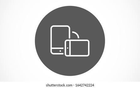 Mobile phone vector icon design template. Vector EPS 10 Telephone icon design template. vector icon EPS 10 Smartphone icon. Simple vector illustration on white background