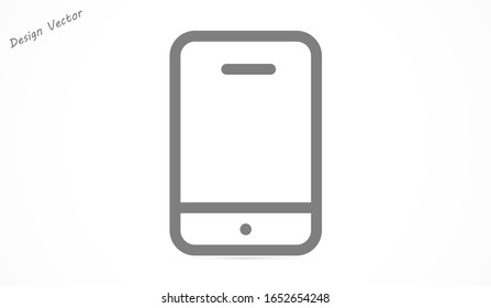 Mobile phone vector icon design template. Vector EPS 10 Telephone  icon design template. vector icon EPS 10 Smartphone icon. Simple vector illustration on white background  