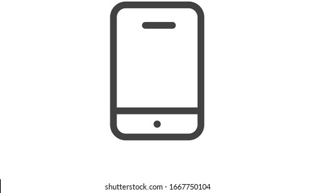 Mobile phone vector icon design template. Vector EPS 10  