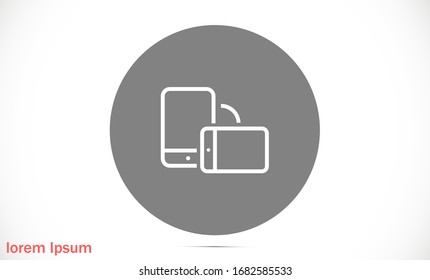 Mobile phone vector icon design template. Vector EPS 10 Telephone icon design template. vector icon EPS 10 Smartphone icon. Simple vector illustration on white background