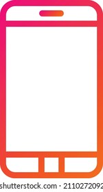 Mobile phone Vector Icon Design Illustration