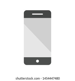 Mobile phone vector icon, flat design. Smartphone illustration.