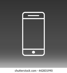 Mobile Phone Vector Icon Illustration