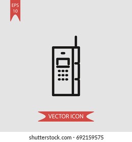 Mobile phone vector icon, illustration symbol
