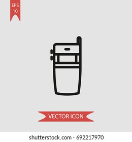 Mobile phone vector icon, illustration symbol