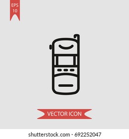 Mobile phone vector icon, illustration symbol