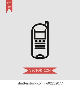 Mobile phone vector icon, illustration symbol