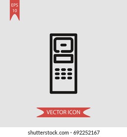 Mobile phone vector icon, illustration symbol