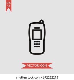 Mobile phone vector icon, illustration symbol