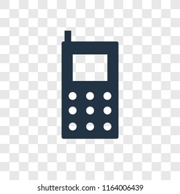 Mobile phone vector icon isolated on transparent background, Mobile phone logo concept
