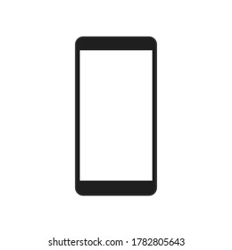Mobile phone vector icon isolated. Smartphone shape with with empty screen.