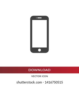 Mobile phone vector icon in modern design style for web site and mobile app