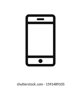 Mobile phone vector icon in modern design style for web site and mobile app