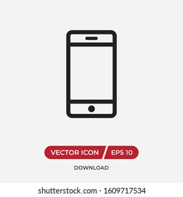 Mobile phone vector icon in modern design style for web site and mobile app