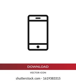 Mobile phone vector icon in modern design style for web site and mobile app