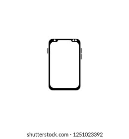 mobile phone vector icon. mobile phone sign on white background. mobile phone icon for web and app