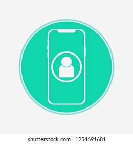 Mobile phone vector icon sign symbol