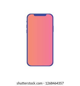 Mobile phone vector icon sign symbol