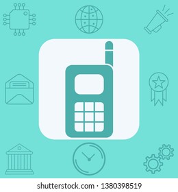 Mobile phone vector icon sign symbol
