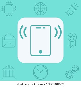 Mobile phone vector icon sign symbol