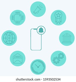 Mobile phone vector icon sign symbol