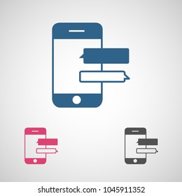 Mobile phone vector icon, smartphone icon