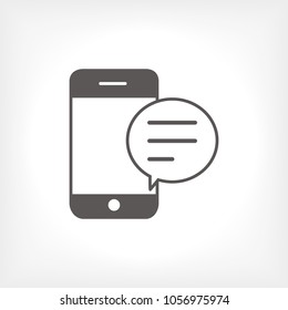 Mobile phone vector icon, smartphone icon